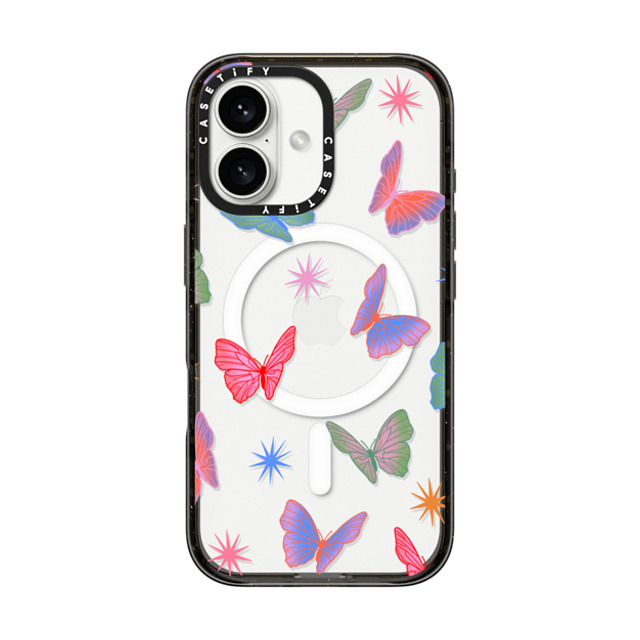 AF Illustrations x CASETiFY iPhone 16 ケース Butterfly,Maximalism ブラック インパクトケース MagSafe対応 BUTTERFLIES BY AF. ILLUSTRATIONS Father's Day AF Illustrations x CASETiFY iPhone 16 ケース Butterfly,Maximalism ブラック インパクトケース MagSafe対応 BUTTERFLIES BY AF. ILLUSTRATIONS Father's Day