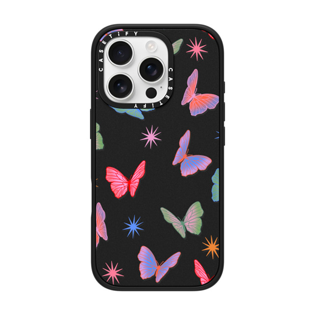 AF Illustrations x CASETiFY iPhone 16 Pro Case Butterfly,Maximalism Matte Black Impact Case MagSafe Compatible BUTTERFLIES BY AF. ILLUSTRATIONS Back to School AF Illustrations x CASETiFY iPhone 16 Pro Case Butterfly,Maximalism Matte Black Impact Case MagSafe Compatible BUTTERFLIES BY AF. ILLUSTRATIONS Back to School
