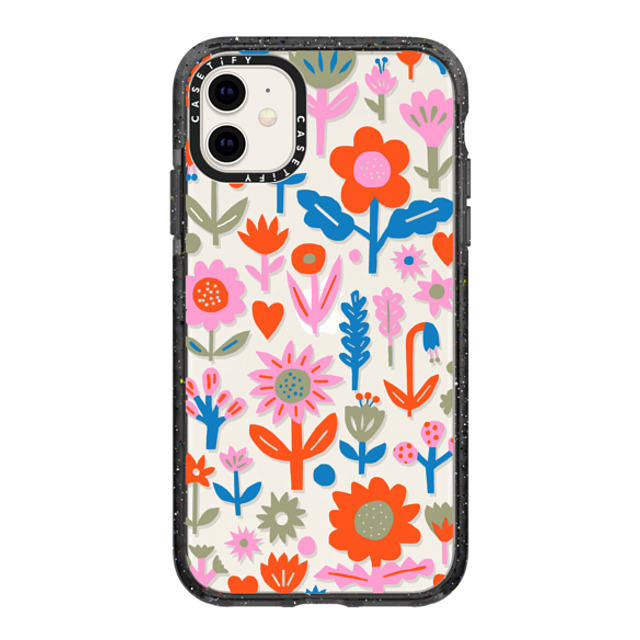 The Printed Peanut x CASETiFY iPhone 11 ケース Sticker,Floral ブラック インパクトケース Retro Plants by The Printed Peanut Back to School The Printed Peanut x CASETiFY iPhone 11 ケース Sticker,Floral ブラック インパクトケース Retro Plants by The Printed Peanut Back to School
