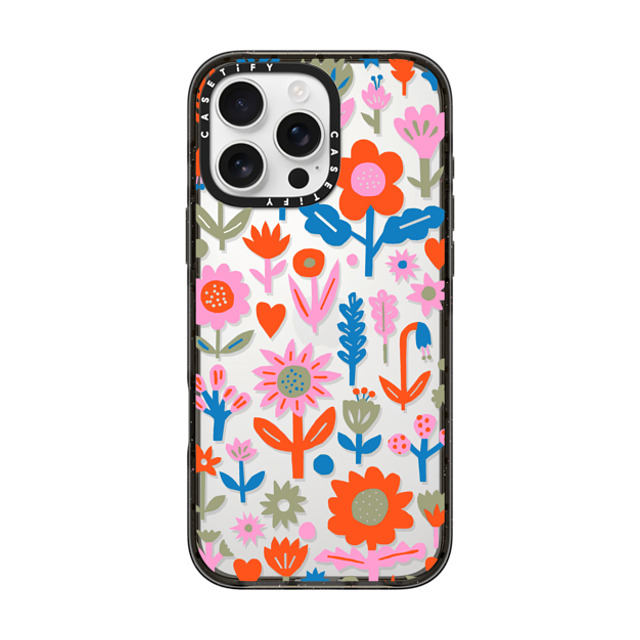 The Printed Peanut x CASETiFY iPhone 16 Pro Max ケース Sticker,Floral ブラック インパクトケース Retro Plants by The Printed Peanut Back to School The Printed Peanut x CASETiFY iPhone 16 Pro Max ケース Sticker,Floral ブラック インパクトケース Retro Plants by The Printed Peanut Back to School