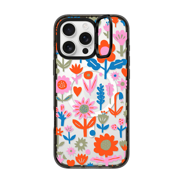The Printed Peanut x CASETiFY iPhone 16 Pro Max ケース Sticker,Floral ブラック インパクトリングスタンドケース MagSafe対応 Retro Plants by The Printed Peanut Back to School The Printed Peanut x CASETiFY iPhone 16 Pro Max ケース Sticker,Floral ブラック インパクトリングスタンドケース MagSafe対応 Retro Plants by The Printed Peanut Back to School