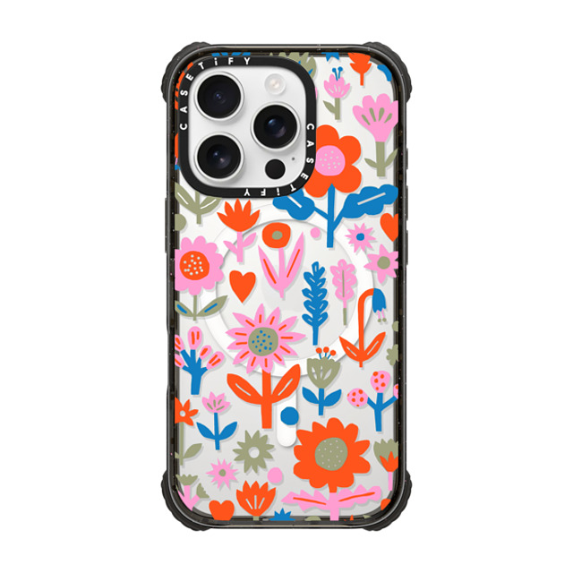 The Printed Peanut x CASETiFY iPhone 16 Pro ケース Sticker,Floral ブラック ウルトラ インパクトケース MagSafe 対応 Retro Plants by The Printed Peanut Back to School The Printed Peanut x CASETiFY iPhone 16 Pro ケース Sticker,Floral ブラック ウルトラ インパクトケース MagSafe 対応 Retro Plants by The Printed Peanut Back to School