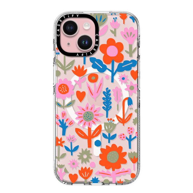 The Printed Peanut x CASETiFY iPhone 15 ケース Sticker,Floral クリア インパクト クリアケース MagSafe対応 Retro Plants by The Printed Peanut Back to School The Printed Peanut x CASETiFY iPhone 15 ケース Sticker,Floral クリア インパクト クリアケース MagSafe対応 Retro Plants by The Printed Peanut Back to School