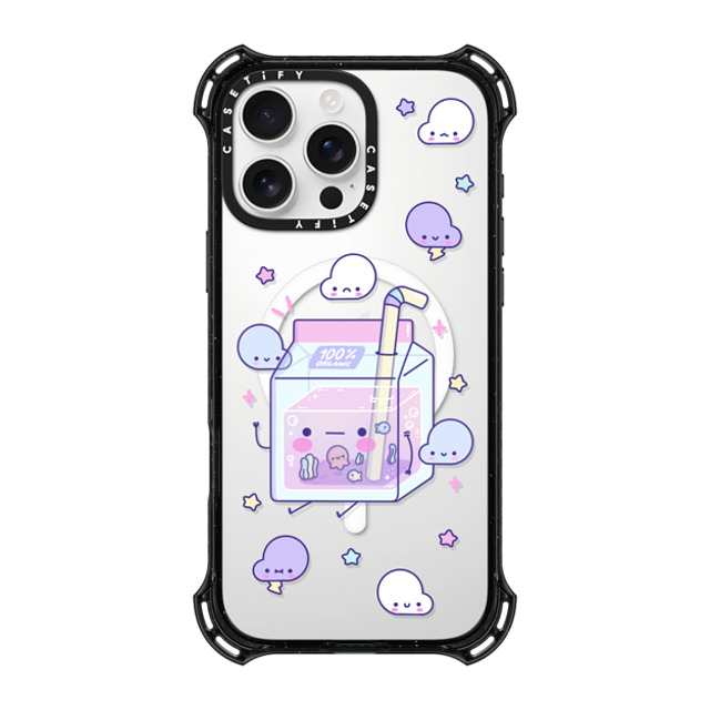 Becky Cas x CASETiFY iPhone 16 Pro Max ケース ブラック バウンスケース Cute Juice by BeckyCas