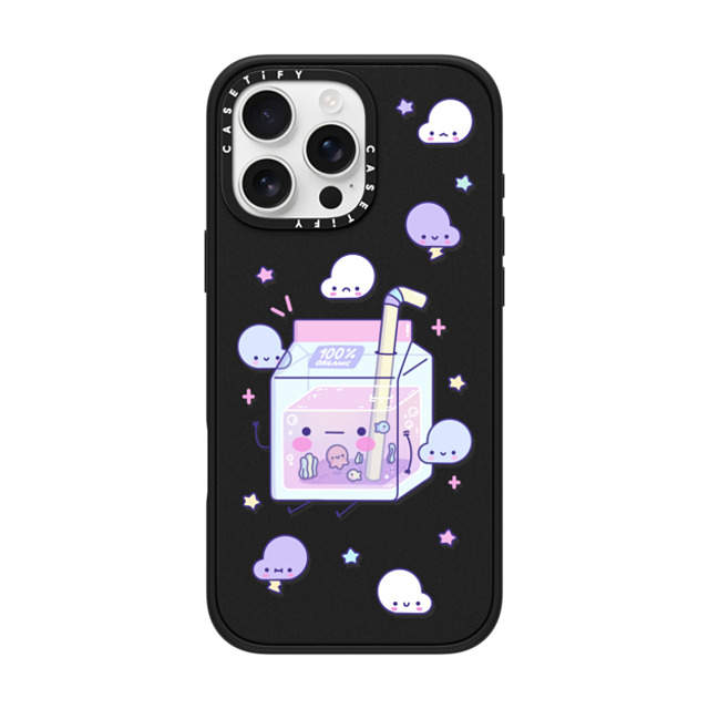 Becky Cas x CASETiFY iPhone 16 Pro Max ケース マットブラック インパクトケース MagSafe対応 Cute Juice by BeckyCas