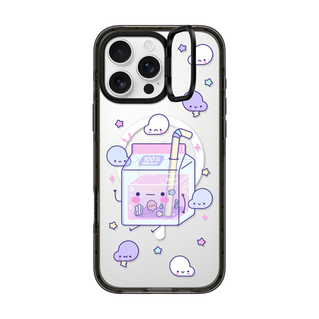 Becky Cas x CASETiFY iPhone 16 Pro Max ケース ブラック インパクトリングスタンドケース MagSafe対応 Cute Juice by BeckyCas