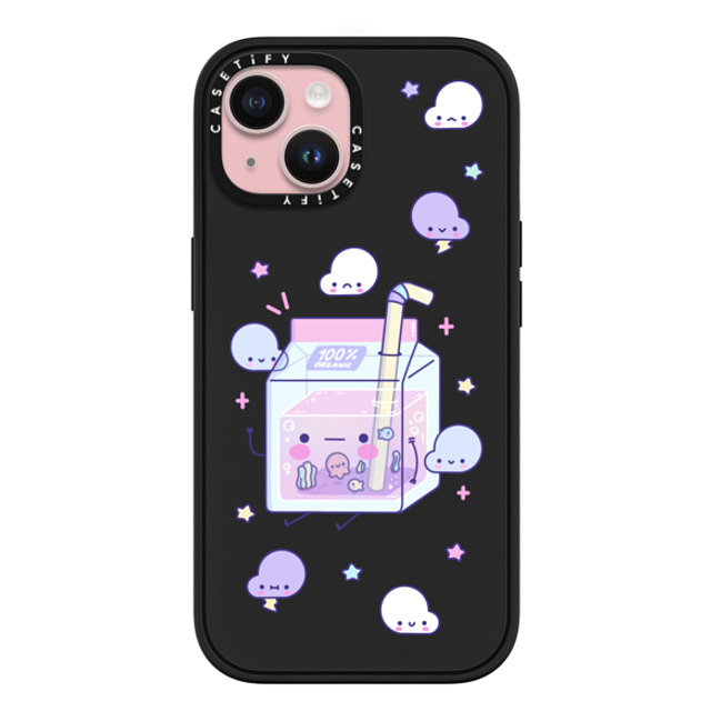 Becky Cas x CASETiFY iPhone 15 ケース マットブラック インパクトケース MagSafe対応 Cute Juice by BeckyCas