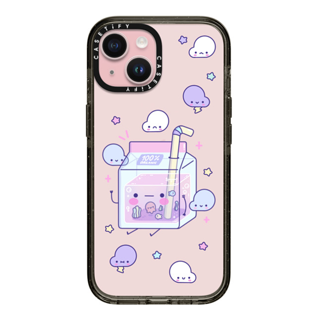 Becky Cas x CASETiFY iPhone 15 ケース ブラック インパクトケース Cute Juice by BeckyCas