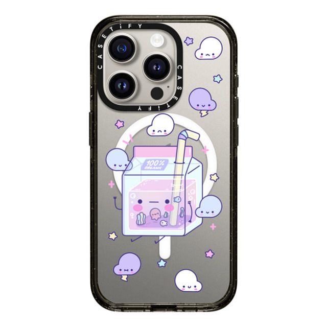 Becky Cas x CASETiFY iPhone 15 Pro ケース ブラック インパクトケース MagSafe対応 Cute Juice by BeckyCas