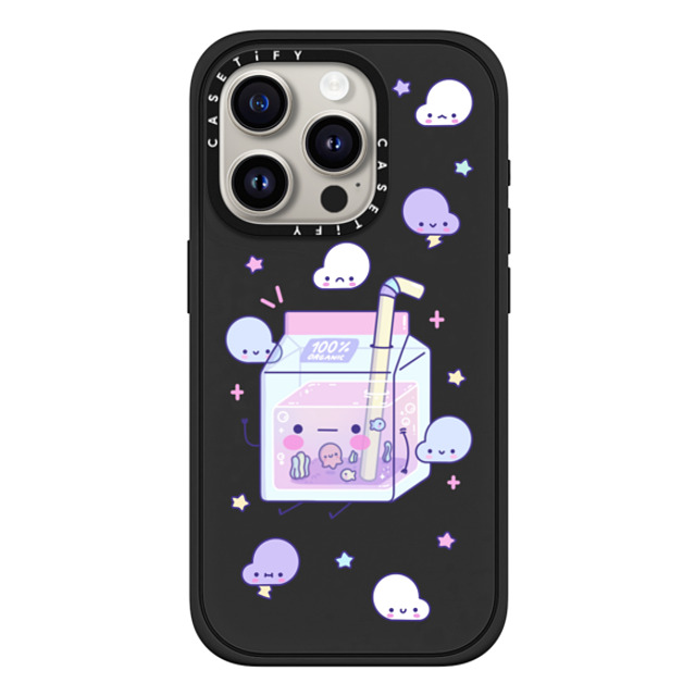 Becky Cas x CASETiFY iPhone 15 Pro ケース マットブラック インパクトケース MagSafe対応 Cute Juice by BeckyCas