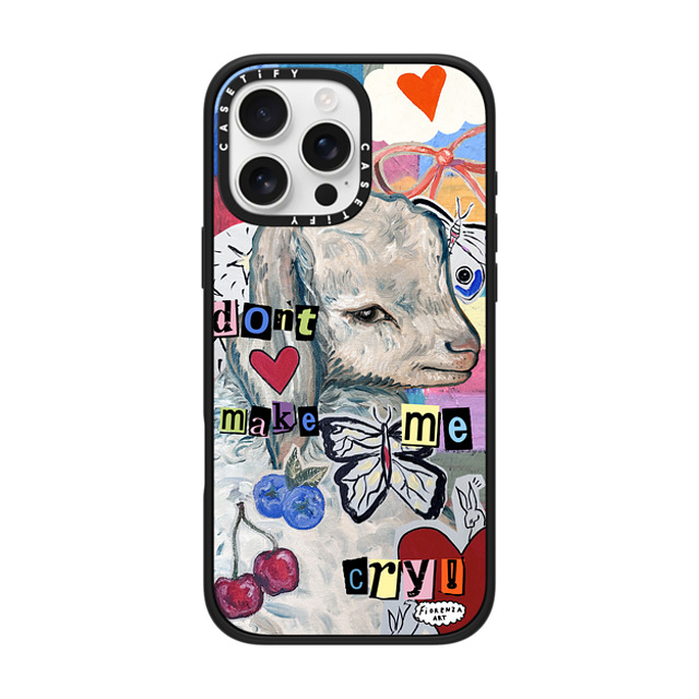Fiorenzaart x CASETiFY iPhone 16 Pro Max Case Matte Black Impact Case MagSafe Compatible don't make me cry Back to School Fiorenzaart x CASETiFY iPhone 16 Pro Max Case Matte Black Impact Case MagSafe Compatible don't make me cry Back to School
