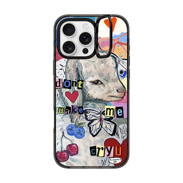Fiorenzaart x CASETiFY iPhone 16 Pro Max Case Black インパクトリングスタンドケース MagSafe対応 don't make me cry Back to School Fiorenzaart x CASETiFY iPhone 16 Pro Max Case Black インパクトリングスタンドケース MagSafe対応 don't make me cry Back to School