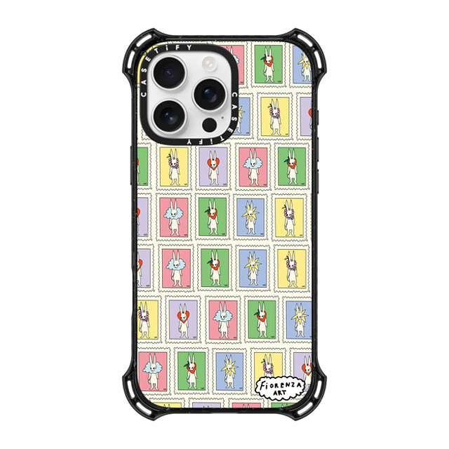 Fiorenzaart x CASETiFY iPhone 16 Pro Max Case Black バウンスケース stamp bun collection Fiorenzaart x CASETiFY iPhone 16 Pro Max Case Black バウンスケース stamp bun collection