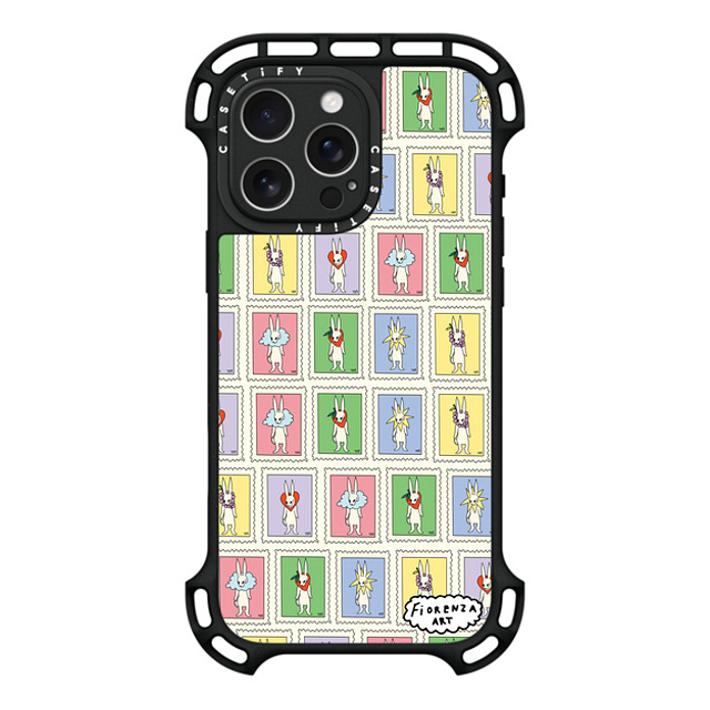 Fiorenzaart x CASETiFY iPhone 16 Pro Max Case Black ウルトラ バウンスケース MagSafe対応 stamp bun collection Fiorenzaart x CASETiFY iPhone 16 Pro Max Case Black ウルトラ バウンスケース MagSafe対応 stamp bun collection