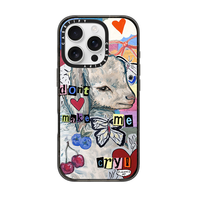 Fiorenzaart x CASETiFY iPhone 16 Pro Case Black インパクトケース MagSafe対応 don't make me cry Father's Day Fiorenzaart x CASETiFY iPhone 16 Pro Case Black インパクトケース MagSafe対応 don't make me cry Father's Day