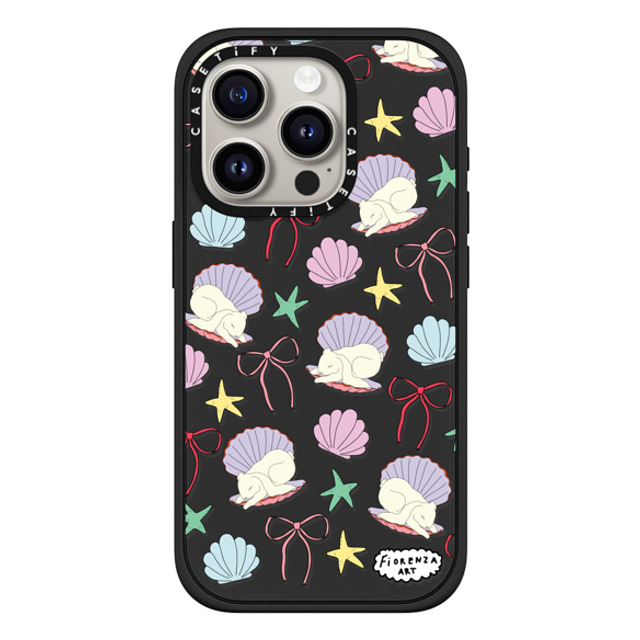 Fiorenzaart x CASETiFY iPhone 15 Pro Case Matte Black Impact Case MagSafe Compatible pearl bunny Mother's Day Fiorenzaart x CASETiFY iPhone 15 Pro Case Matte Black Impact Case MagSafe Compatible pearl bunny Mother's Day