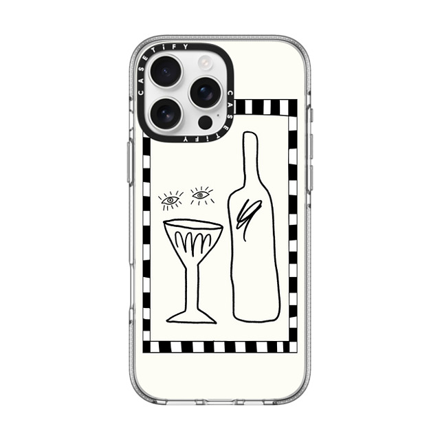 Fiorenzaart x CASETiFY iPhone 16 Pro Max ケース クリア クリア ケース MagSafe対応 Wine Eyes