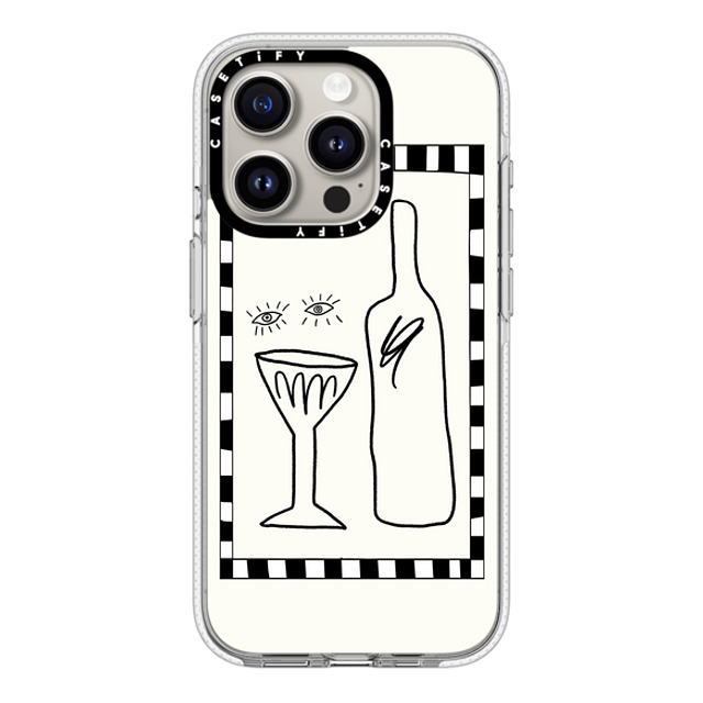 Fiorenzaart x CASETiFY iPhone 15 Pro ケース クリア クリア ケース MagSafe対応 Wine Eyes