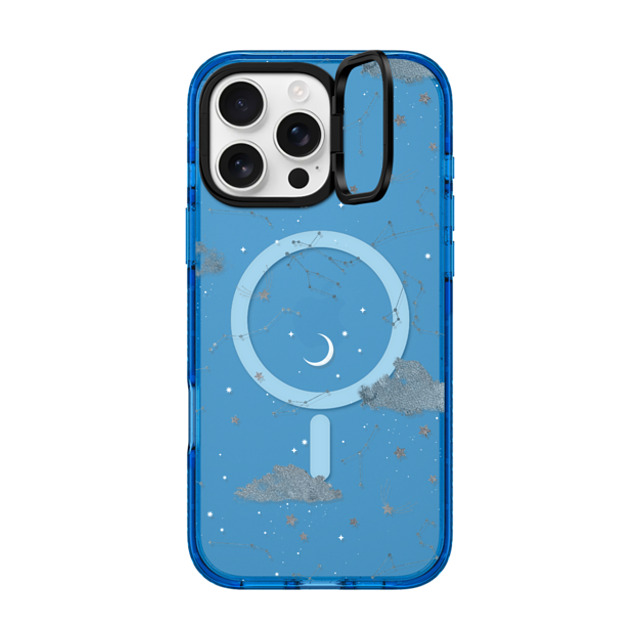 CASETiFY iPhone 16 Pro Max Case スカイブルー インパクトリングスタンドケース MagSafe対応 Star Starlit CASETiFY iPhone 16 Pro Max Case スカイブルー インパクトリングスタンドケース MagSafe対応 Star Starlit