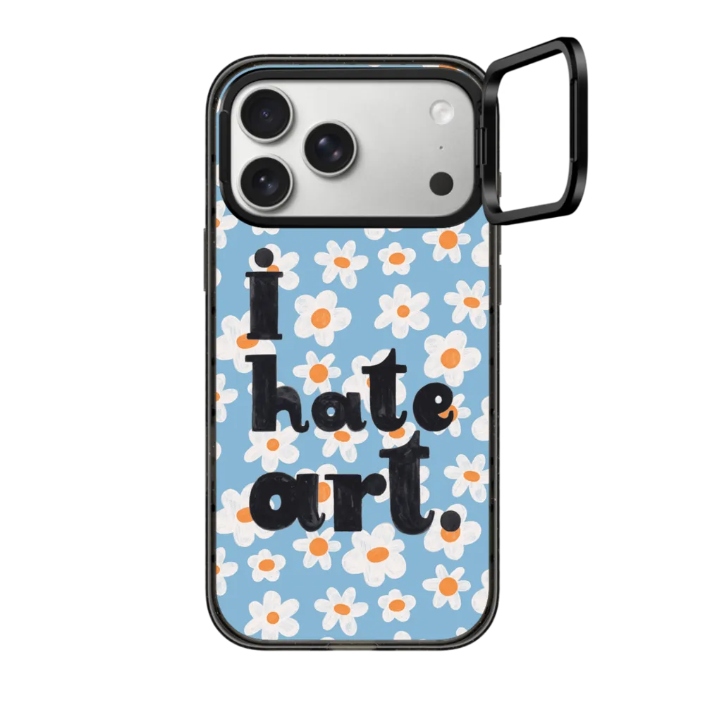 Impact Ring Stand iPhone 17 Pro Max Case MagSafe Compatible - I HATE ART by Daria Solak Illustrations