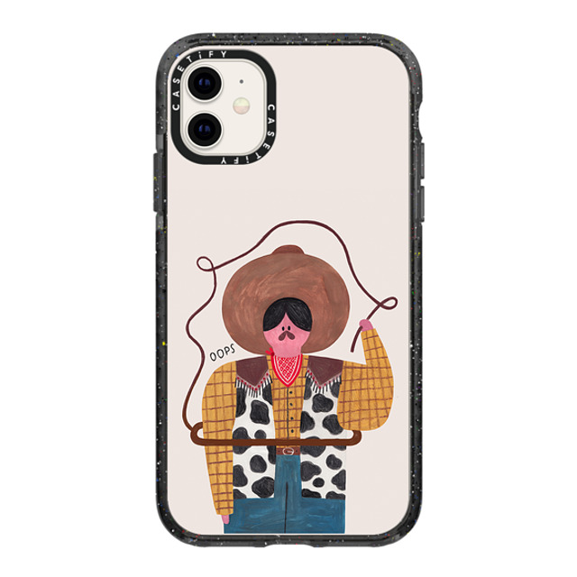 Daria Solak Illustrations x CASETiFY iPhone 11 ケース ブラック インパクトケース COWBOY