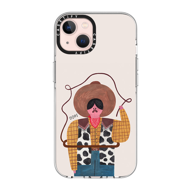 Daria Solak Illustrations x CASETiFY iPhone 13 ケース クリア クリア ケース MagSafe対応 COWBOY