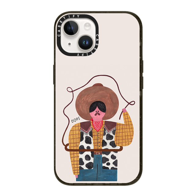 Daria Solak Illustrations x CASETiFY iPhone 14 ケース ブラック インパクトケース COWBOY