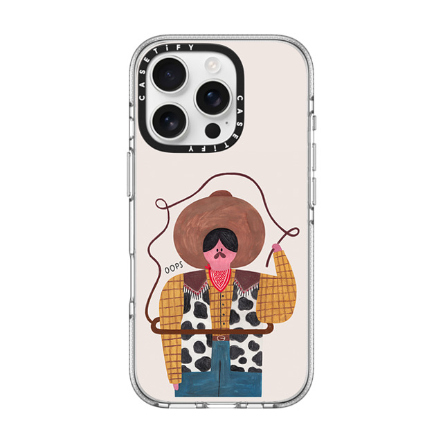 Daria Solak Illustrations x CASETiFY iPhone 16 Pro ケース クリア クリア ケース MagSafe対応 COWBOY