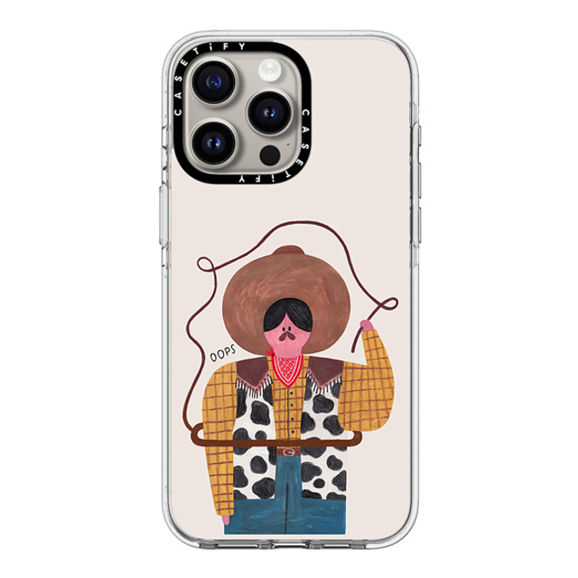 Daria Solak Illustrations x CASETiFY iPhone 15 Pro Max ケース クリア クリア ケース MagSafe対応 COWBOY