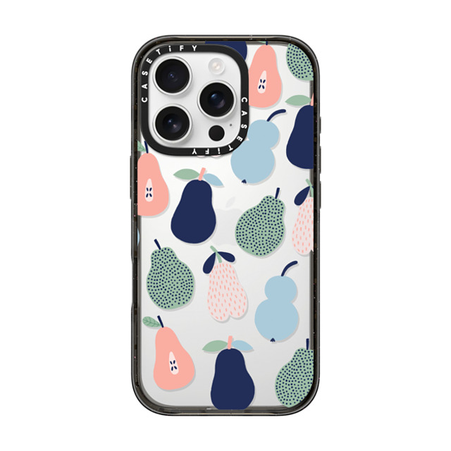 DariaSolakIllustrations x CASETiFY iPhone 16 Pro ケース Fruit,Abstract ブラック インパクトケース PEARS by Daria Solak Illustrations Back to School DariaSolakIllustrations x CASETiFY iPhone 16 Pro ケース Fruit,Abstract ブラック インパクトケース PEARS by Daria Solak Illustrations Back to School