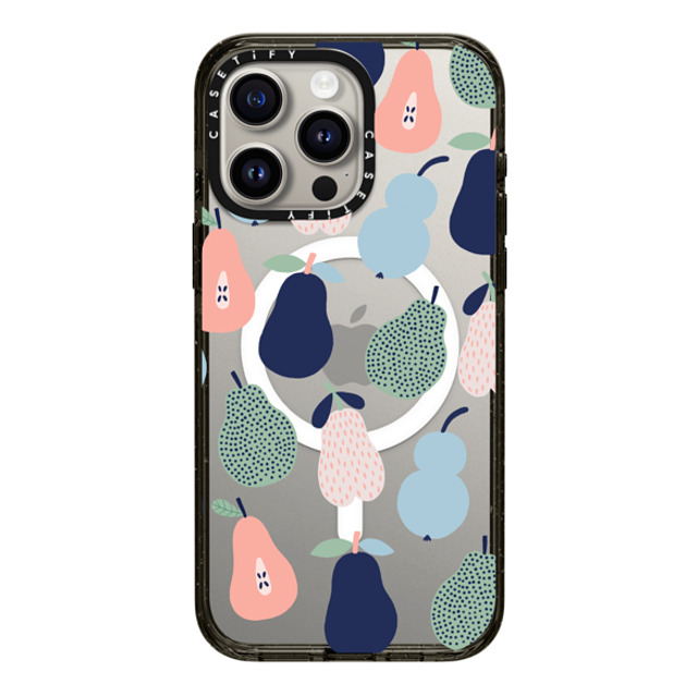 DariaSolakIllustrations x CASETiFY iPhone 15 Pro Max ケース Fruit,Abstract ブラック インパクトケース MagSafe対応 PEARS by Daria Solak Illustrations Back to School DariaSolakIllustrations x CASETiFY iPhone 15 Pro Max ケース Fruit,Abstract ブラック インパクトケース MagSafe対応 PEARS by Daria Solak Illustrations Back to School