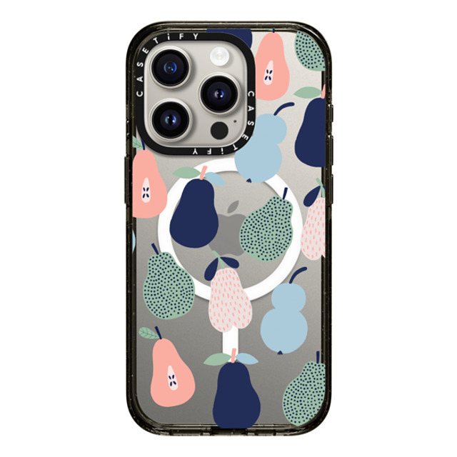 DariaSolakIllustrations x CASETiFY iPhone 15 Pro ケース Fruit,Abstract ブラック インパクトケース MagSafe対応 PEARS by Daria Solak Illustrations Back to School DariaSolakIllustrations x CASETiFY iPhone 15 Pro ケース Fruit,Abstract ブラック インパクトケース MagSafe対応 PEARS by Daria Solak Illustrations Back to School