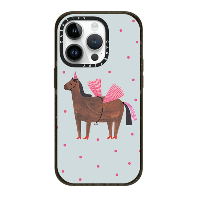 DariaSolakIllustrations x CASETiFY iPhone 14 Pro Case Unicorn,Abstract �u���b�N �C���p�N�g�P�[�X MagSafe�Ή� UNICORN