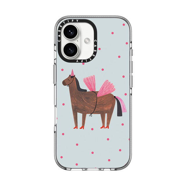 Daria Solak Illustrations x CASETiFY iPhone 16 ケース クリア クリア ケース MagSafe対応 UNICORN
