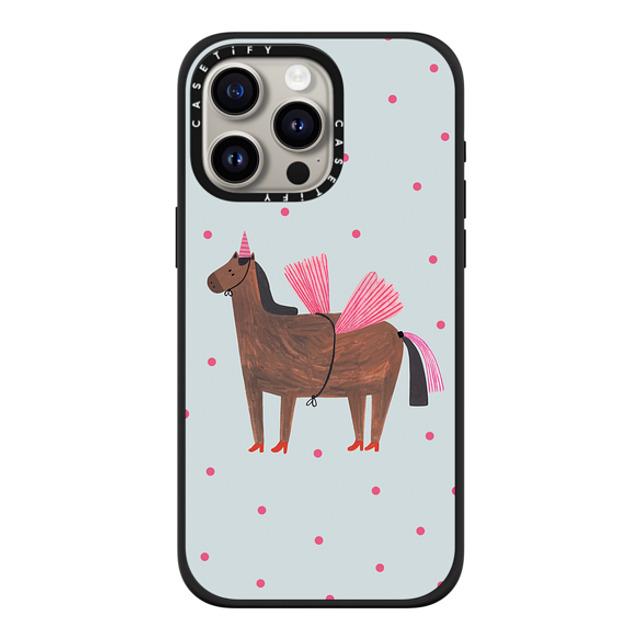 Daria Solak Illustrations x CASETiFY iPhone 15 Pro Max ケース マットブラック インパクトケース MagSafe対応 UNICORN
