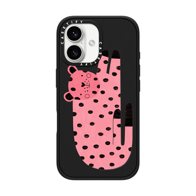 Daria Solak Illustrations x CASETiFY iPhone 16 ケース マットブラック インパクトケース MagSafe対応 PINK TIGER by Daria Solak Illustrations Daria Solak Illustrations x CASETiFY iPhone 16 ケース マットブラック インパクトケース MagSafe対応 PINK TIGER by Daria Solak Illustrations