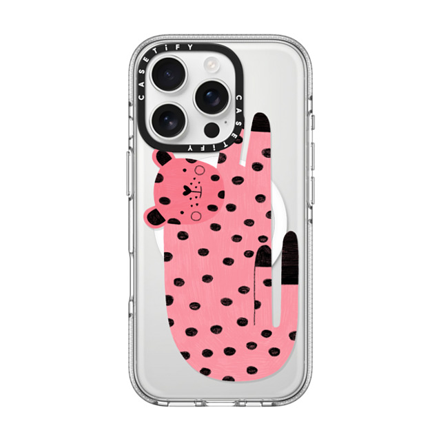 Daria Solak Illustrations x CASETiFY iPhone 16 Pro Case Animal,Abstract Clear Clear Case MagSafe Compatible PINK TIGER by Daria Solak Illustrations Mother's Day Daria Solak Illustrations x CASETiFY iPhone 16 Pro Case Animal,Abstract Clear Clear Case MagSafe Compatible PINK TIGER by Daria Solak Illustrations Mother's Day