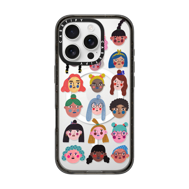Daria Solak Illustrations x CASETiFY iPhone 16 Pro Case Cartoon,Portraiture Black Impact Case MagSafe Compatible GIRLS by Daria Solak Illustrations Back to School Daria Solak Illustrations x CASETiFY iPhone 16 Pro Case Cartoon,Portraiture Black Impact Case MagSafe Compatible GIRLS by Daria Solak Illustrations Back to School