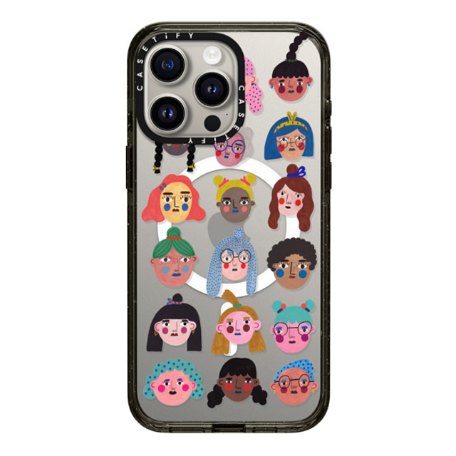 DariaSolakIllustrations x CASETiFY iPhone 15 Pro Max ケース Cartoon,Portraiture ブラック インパクトケース MagSafe対応 GIRLS by Daria Solak Illustrations Back to School DariaSolakIllustrations x CASETiFY iPhone 15 Pro Max ケース Cartoon,Portraiture ブラック インパクトケース MagSafe対応 GIRLS by Daria Solak Illustrations Back to School