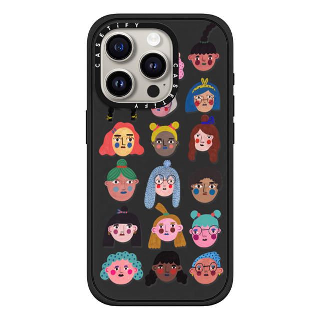 DariaSolakIllustrations x CASETiFY iPhone 15 Pro ケース Cartoon,Portraiture マットブラック インパクトケース MagSafe対応 GIRLS by Daria Solak Illustrations Back to School DariaSolakIllustrations x CASETiFY iPhone 15 Pro ケース Cartoon,Portraiture マットブラック インパクトケース MagSafe対応 GIRLS by Daria Solak Illustrations Back to School