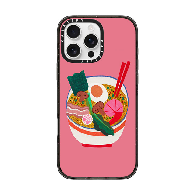 DariaSolakIllustrations x CASETiFY iPhone 16 Pro Max Case ブラック インパクトケース MagSafe対応 RAMEN by Daria Solak Illustrations New iPhone DariaSolakIllustrations x CASETiFY iPhone 16 Pro Max Case ブラック インパクトケース MagSafe対応 RAMEN by Daria Solak Illustrations New iPhone