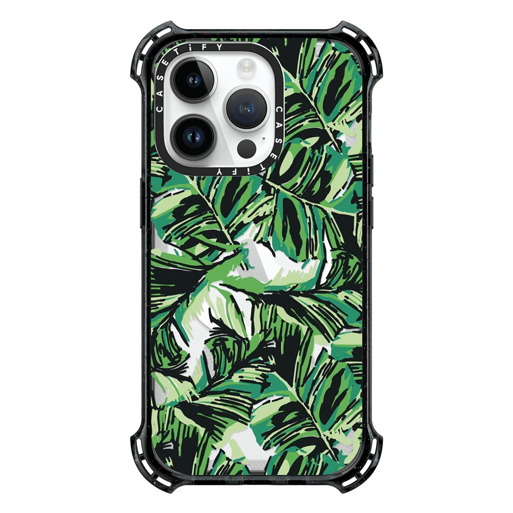 Bounce iPhone 14 Pro Case MagSafe Compatible - Palm Leaf