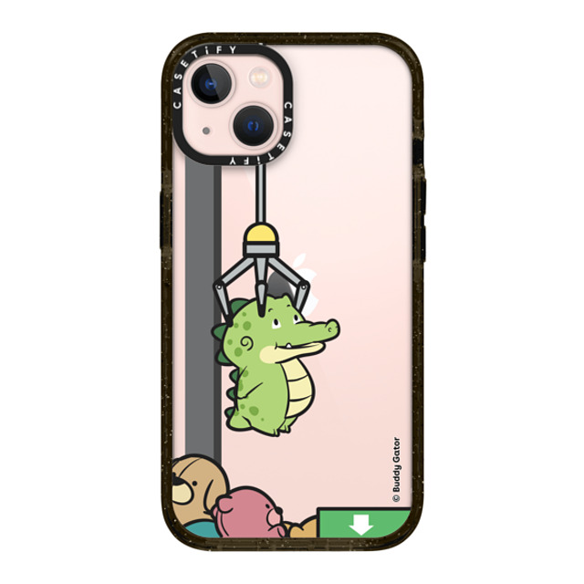 Buddy Gator x CASETiFY iPhone 13 ケース ブラック インパクトケース Never Give Up by Buddy Gator