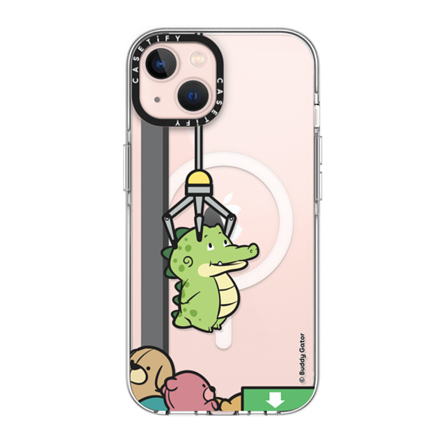 Buddy Gator x CASETiFY iPhone 13 ケース クリア クリア ケース MagSafe対応 Never Give Up by Buddy Gator