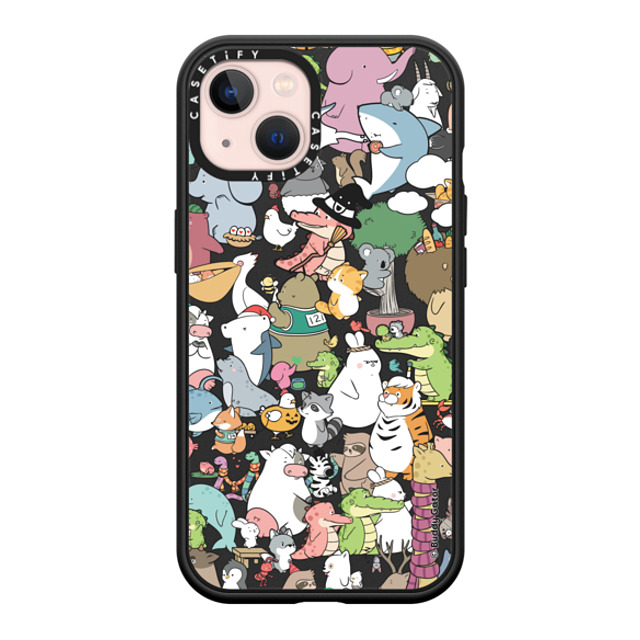 Buddy Gator x CASETiFY iPhone 13 ケース マットブラック インパクトケース MagSafe対応 The Buddies by Buddy Gator