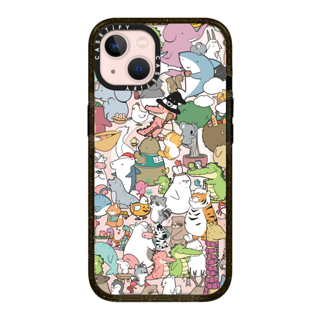 Buddy Gator x CASETiFY iPhone 13 ケース ブラック インパクトケース MagSafe対応 The Buddies by Buddy Gator