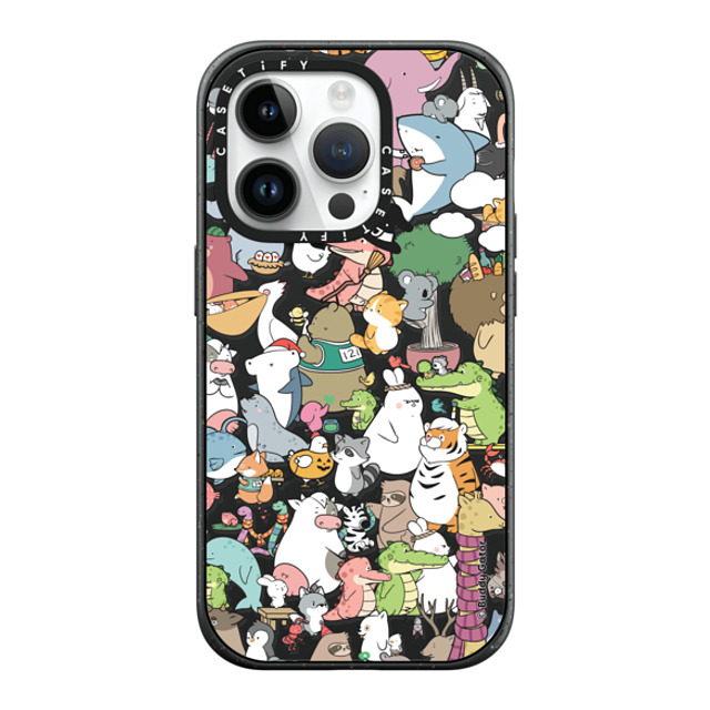 Buddy Gator x CASETiFY iPhone 14 Pro ケース マットブラック インパクトケース MagSafe対応 The Buddies by Buddy Gator