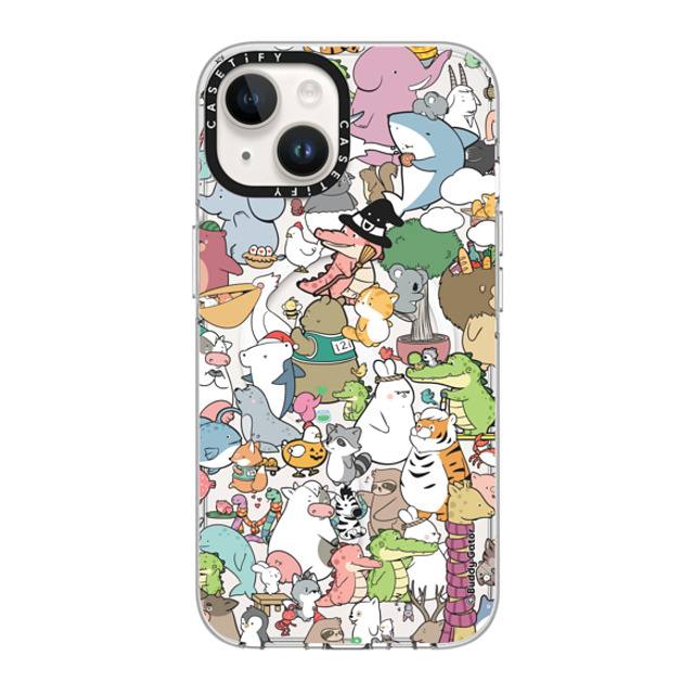 Buddy Gator x CASETiFY iPhone 14 Case Clear Clear Case MagSafe Compatible The Buddies by Buddy Gator Buddy Gator x CASETiFY iPhone 14 Case Clear Clear Case MagSafe Compatible The Buddies by Buddy Gator