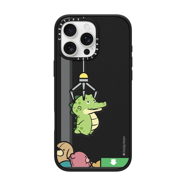 Buddy Gator x CASETiFY iPhone 16 Pro Max ケース マットブラック インパクトケース MagSafe対応 Never Give Up by Buddy Gator