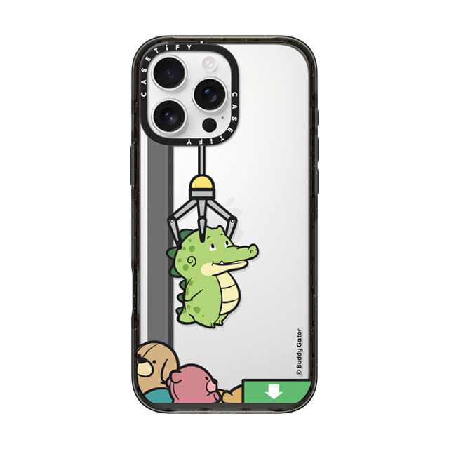 Buddy Gator x CASETiFY iPhone 16 Pro Max ケース ブラック インパクトケース Never Give Up by Buddy Gator